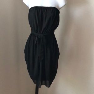 Bebe black strapless dress